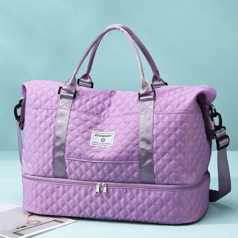 Yoga Fitness Bag - กระเป๋าเดินทางขนาดใหญ่ กระเป๋าใส่ของสำหรับเดินทางช่วงสุดสัปดาห์ กระเป๋าออกกำลังกาย เหมาะสำหรับการเดินทาง แคมป์ปิ้ง เก็บของ