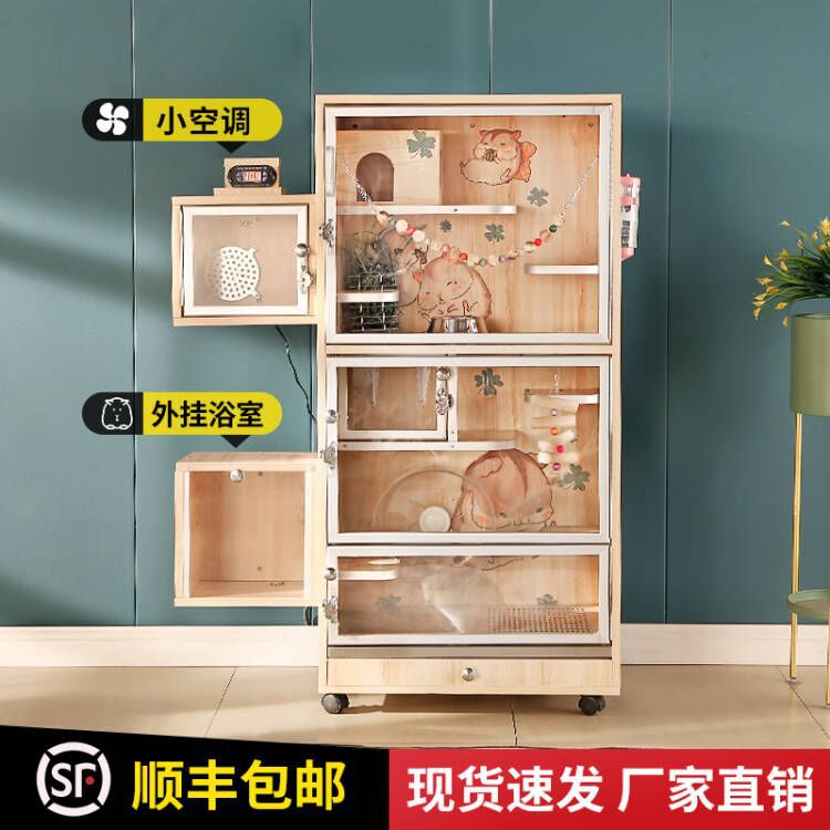 Push Up Board - ตู้แมวทรงมังกร ตู้ไม้จริง แผ่นไม้เอคโคโลจี ตู้ปรับอากาศสำหรับสัตว์เลี้ยง วิลล่า บังตา