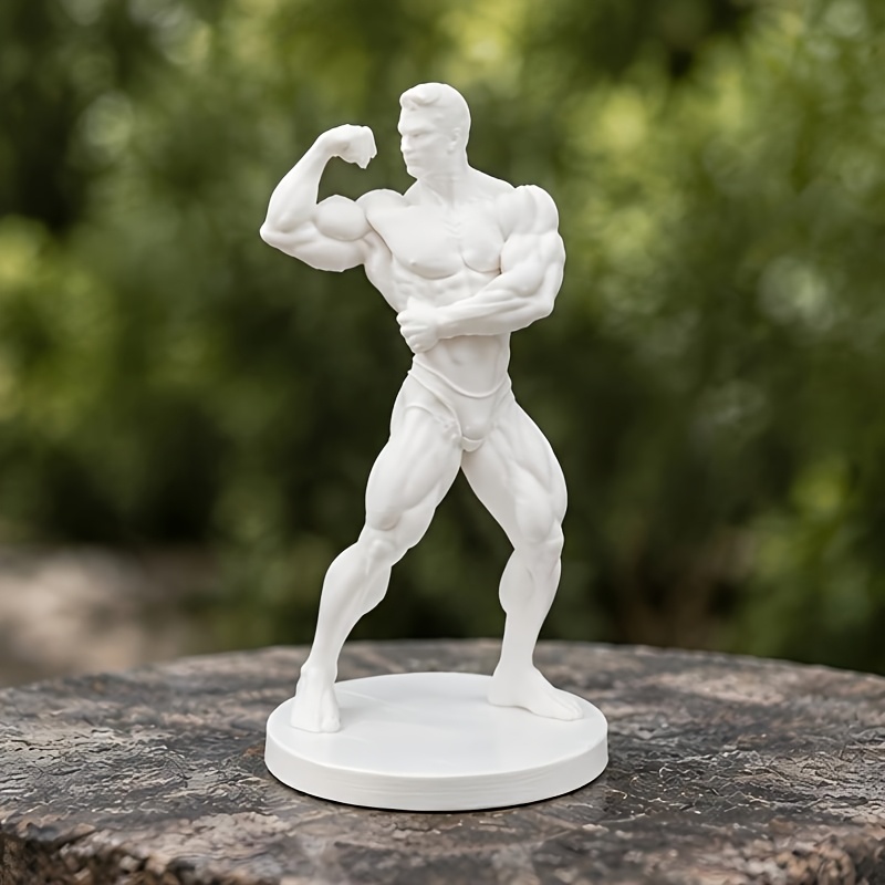 Yoga Fitness Trainer - ของตกแต่งรูปปั้นเทรนเนอร์ฟิตเนส 1/2 ชิ้น แสดงถึงพลังและความงามของการออกกำลังกาย ของตกแต่งสุดพิเศษสำหรับยิม สตูดิโอโยคะ