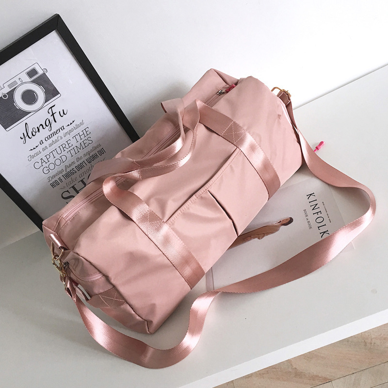 Yoga Fitness Bag - กระเป๋าแยกส่วนแห้ง-เปียกสำหรับกีฬา กระเป๋าเดินทางสุดสัปดาห์ กระเป๋าฟิตเนส กระเป๋าโยคะ กระเป๋าเป้สะพายหลังสำหรับผู้หญิง กระเป๋าว่ายน้ำ