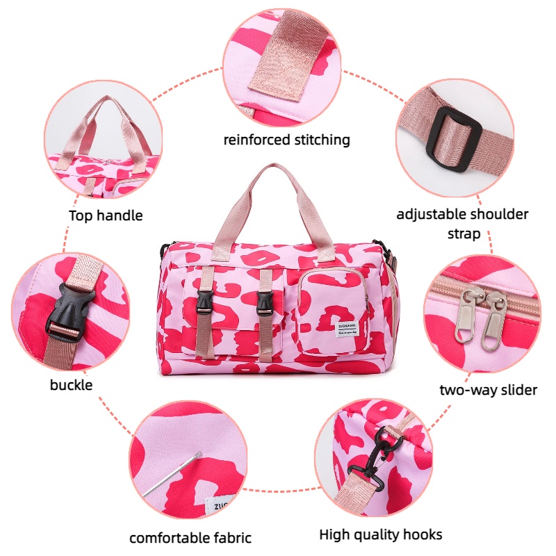 กระเป๋ากีฬาลายเสือดาวสุดเก๋ พร - Yoga Fitness Bag บทวิจารณ์และราคา