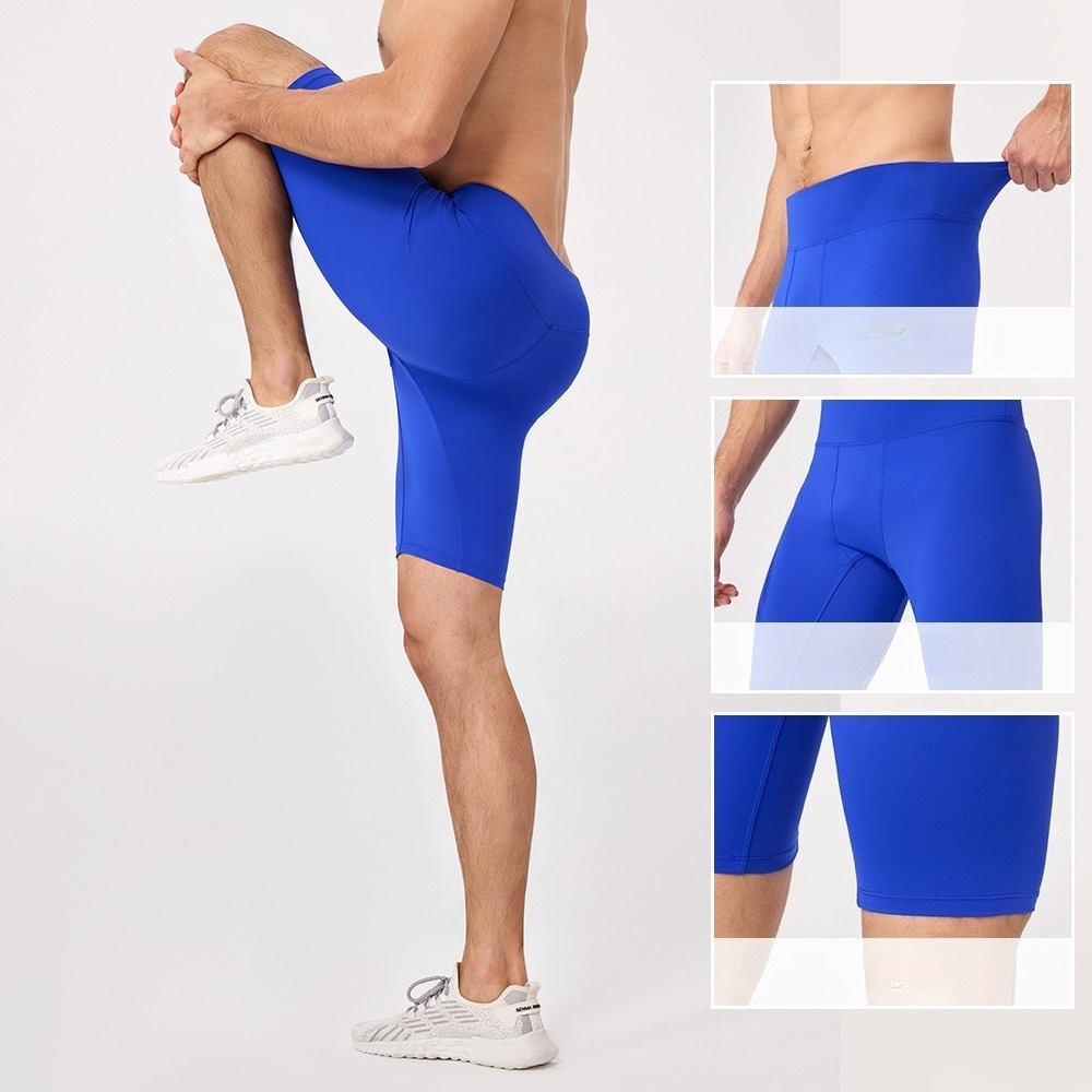 กางเกงโยคะขาสั้นผู้ชาย 5 นิ้ว  - Yoga Fitness Stretching บทวิจารณ์และราคา