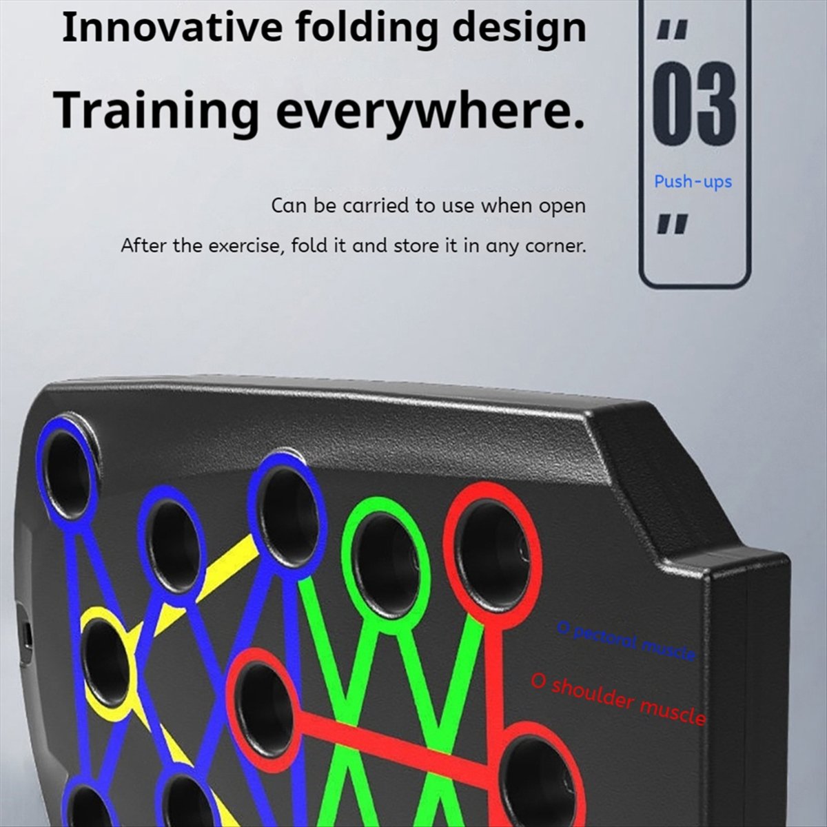 A10R บอร์ดวิดพื้นแบบพับได้พกพา - Push Up Board บทวิจารณ์และราคา