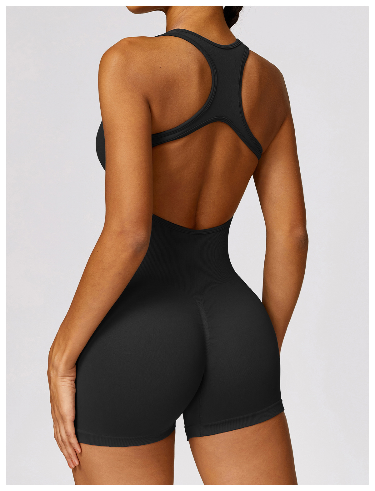 จั๊มสูทด้านหลังสุดเซ็กซี่ชุดออ - Yoga Fitness Stretching บทวิจารณ์และราคา