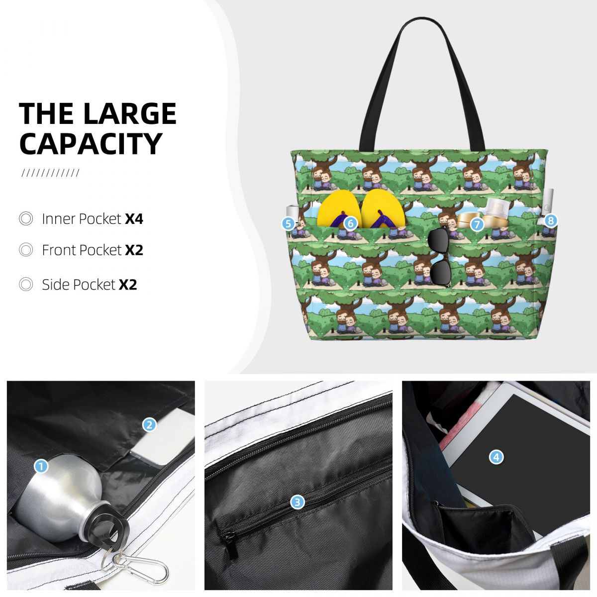 Park Day - Pibubear Beach Tote - Yoga Fitness Park บทวิจารณ์และราคา