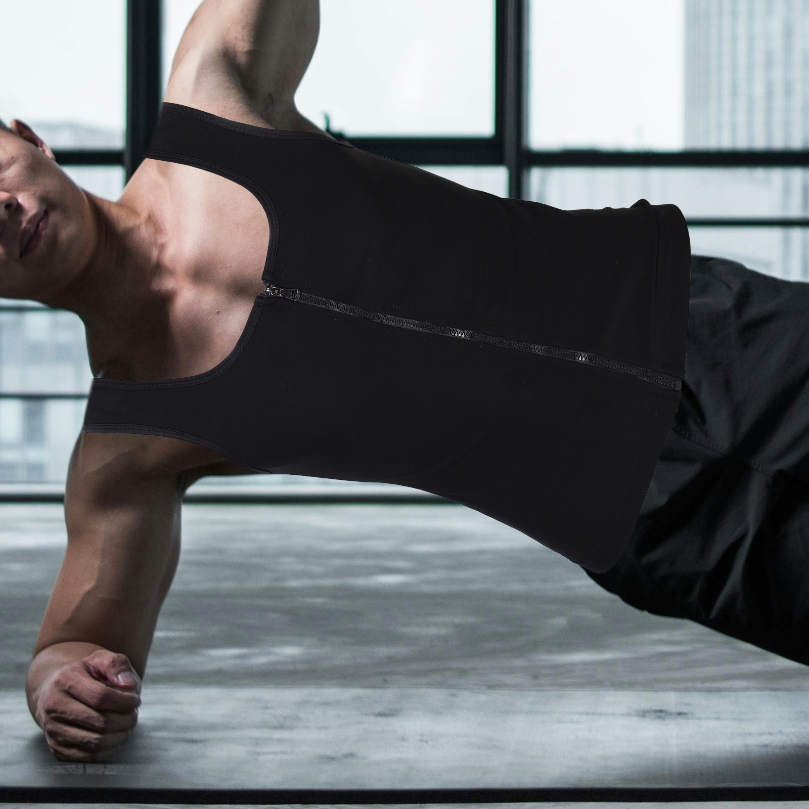 เสื้อกั๊กออกกำลังกายผู้ชายแบบม - Yoga Fitness Trainer บทวิจารณ์และราคา