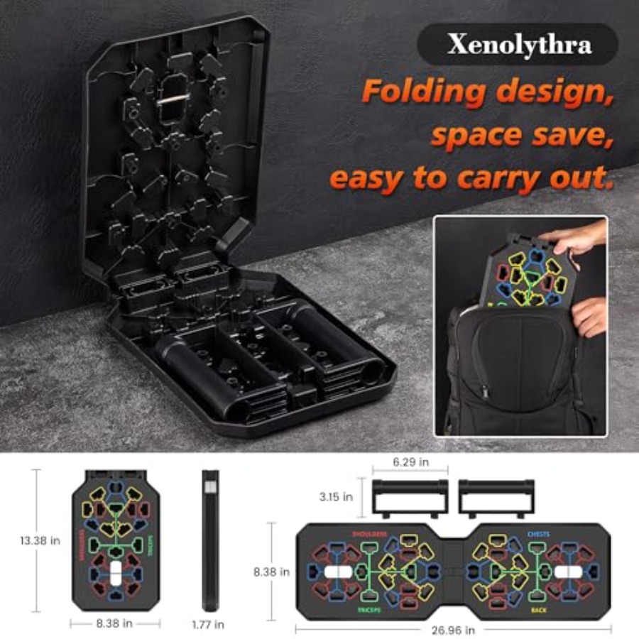 แผ่นรองวิดพื้นแบบพับได้ อุปกรณ - Push Up Board บทวิจารณ์และราคา
