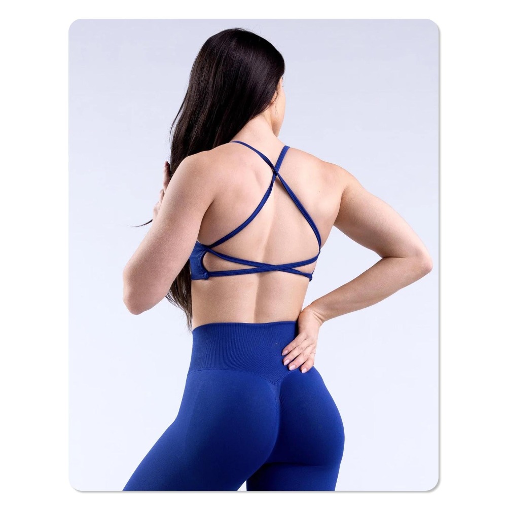 สปอร์ตบราแบบมีฟองน้ำเสริม ไร้ต - Yoga Fitness Stretching บทวิจารณ์และราคา